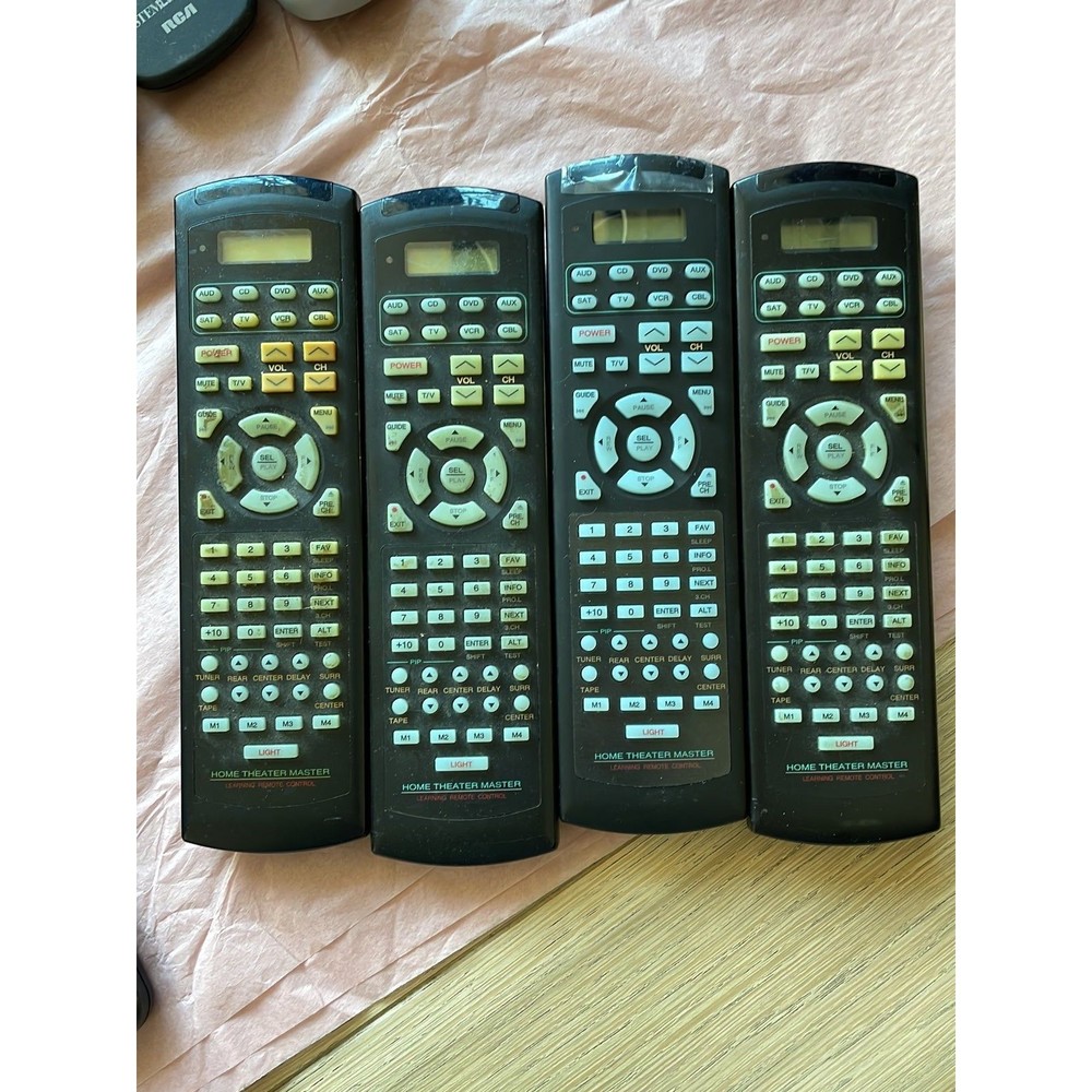 Lot of 4 Home Theater Master Remote Controls